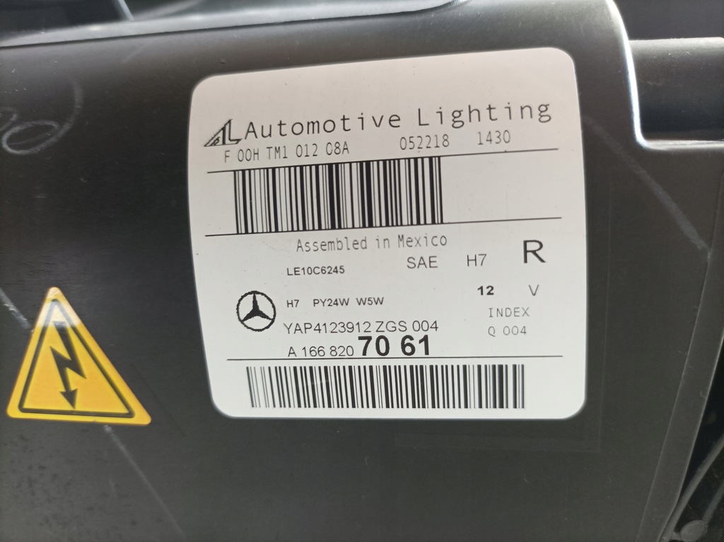 фото №9, Mercedes gl x166 лампа права перед 1668207061 usa