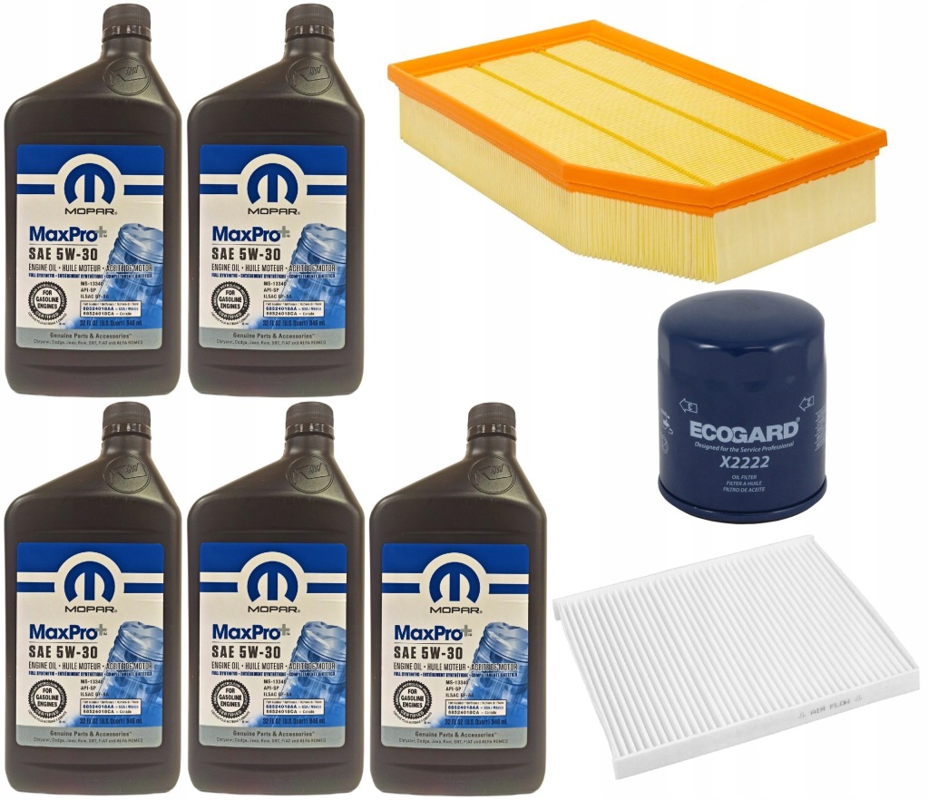 фото №1, Mopar 5w30 5l + фільтри jeep wrangler 2,0 2018-