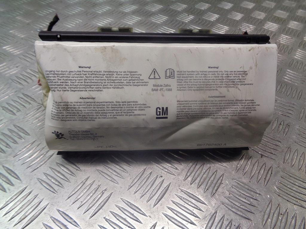 фото №1, Подушка подушка безопасности пассажира opel zafira b 1.9 cdti