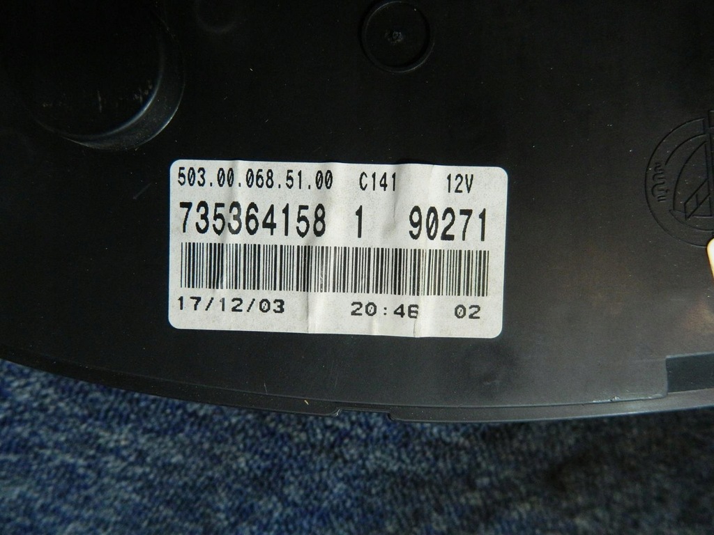 фото №6, Лічильник прилади корпус fiat idea 1.2 16v 03-11 eur