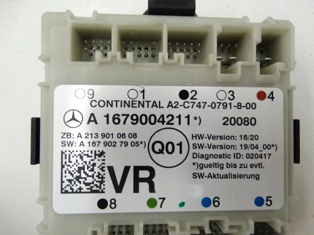 фото №3, Модуль блок керування двері правий перед mercedes w213