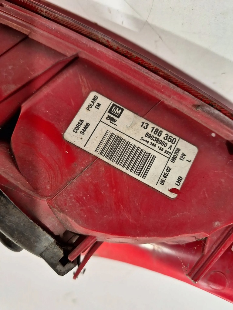 фото №7, Лампа задняя левая 13186350 opel corsa d 3d