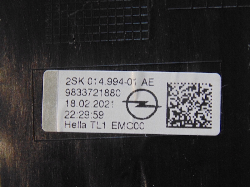 фото №9, Лампы лампа задняя led opel mokka 2020 mokka b 2021