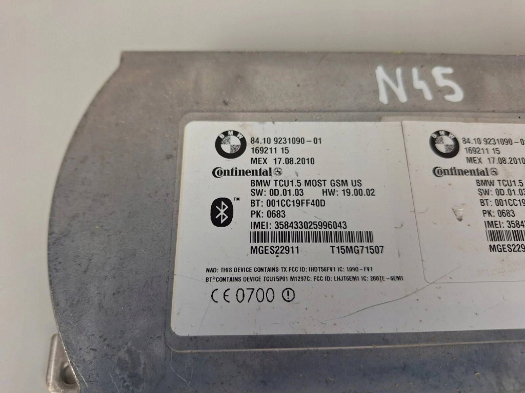 фото №4, Модуль bluetooth bmw 5 gt f07 9231090
