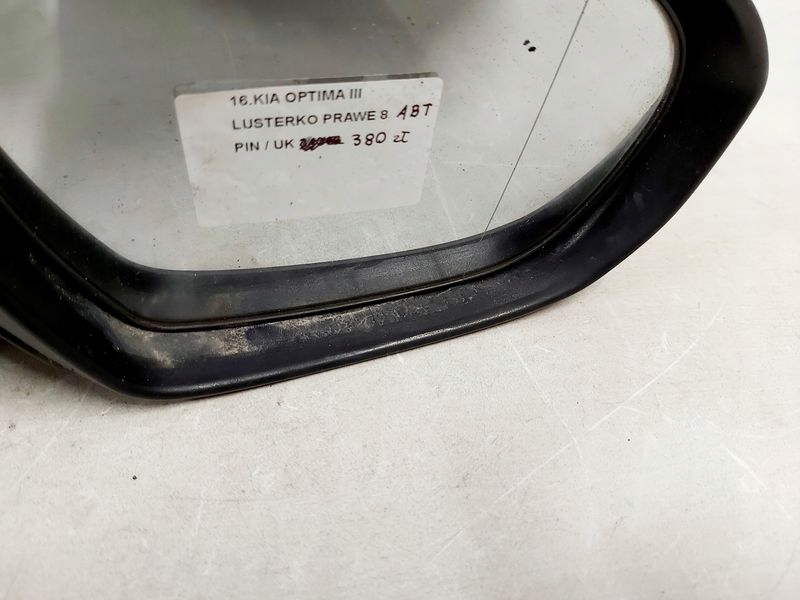 фото №10, Kia optima iii 3 зеркало правое дверь abt 8 pin uk