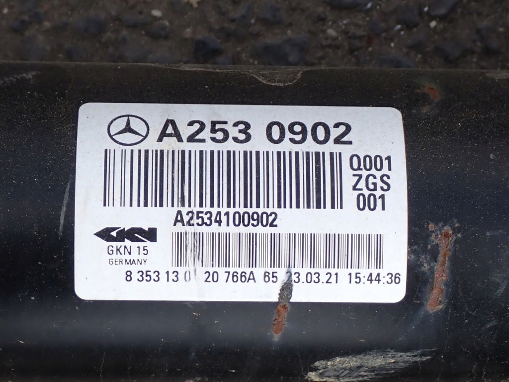 фото №8, Wał приводной оригинал a2534100902 mercedes glc i x253 2.0 190kw 21r