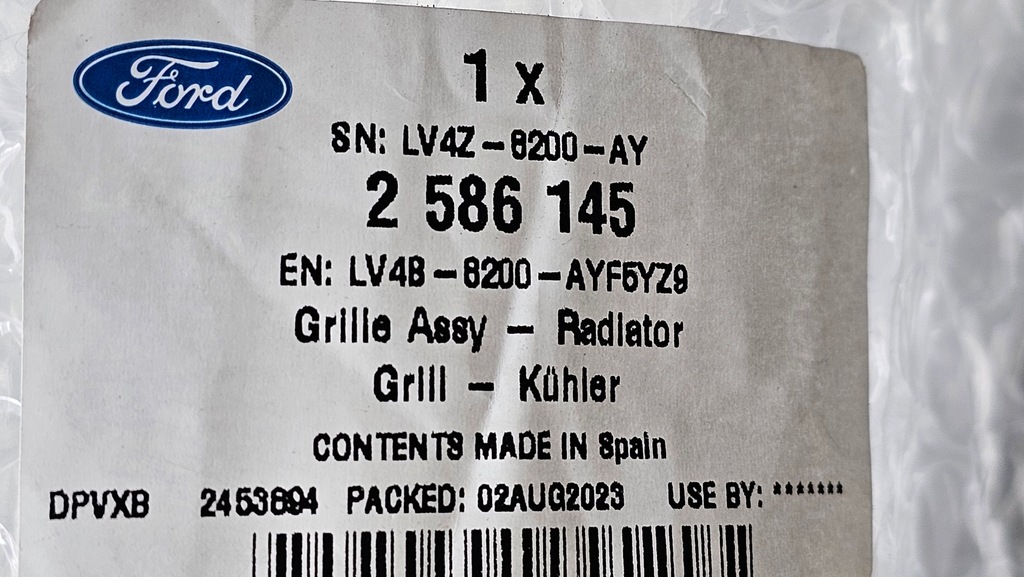 фото №11, Решітка радіатора решітка бампера ford kuga iii escape st-line lv4b-17k945-v new