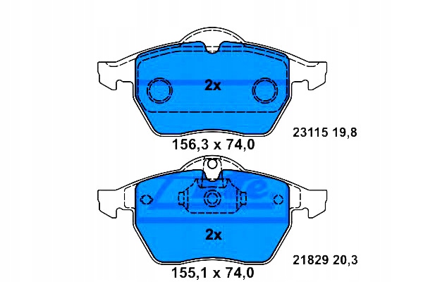 Тормозные колодки тормозные перед opel calibra a/vectra b ate Доставка