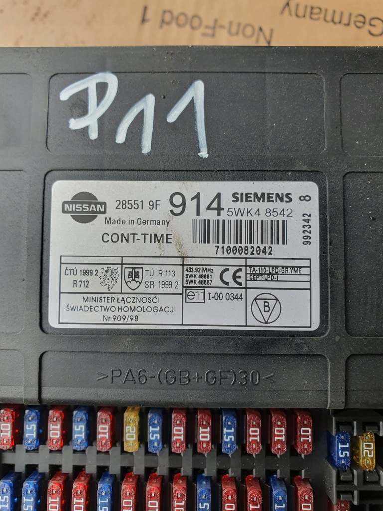 фото №10, Лента pod руль лента поворота nissan primera p11 2000 r 1.6 sedan