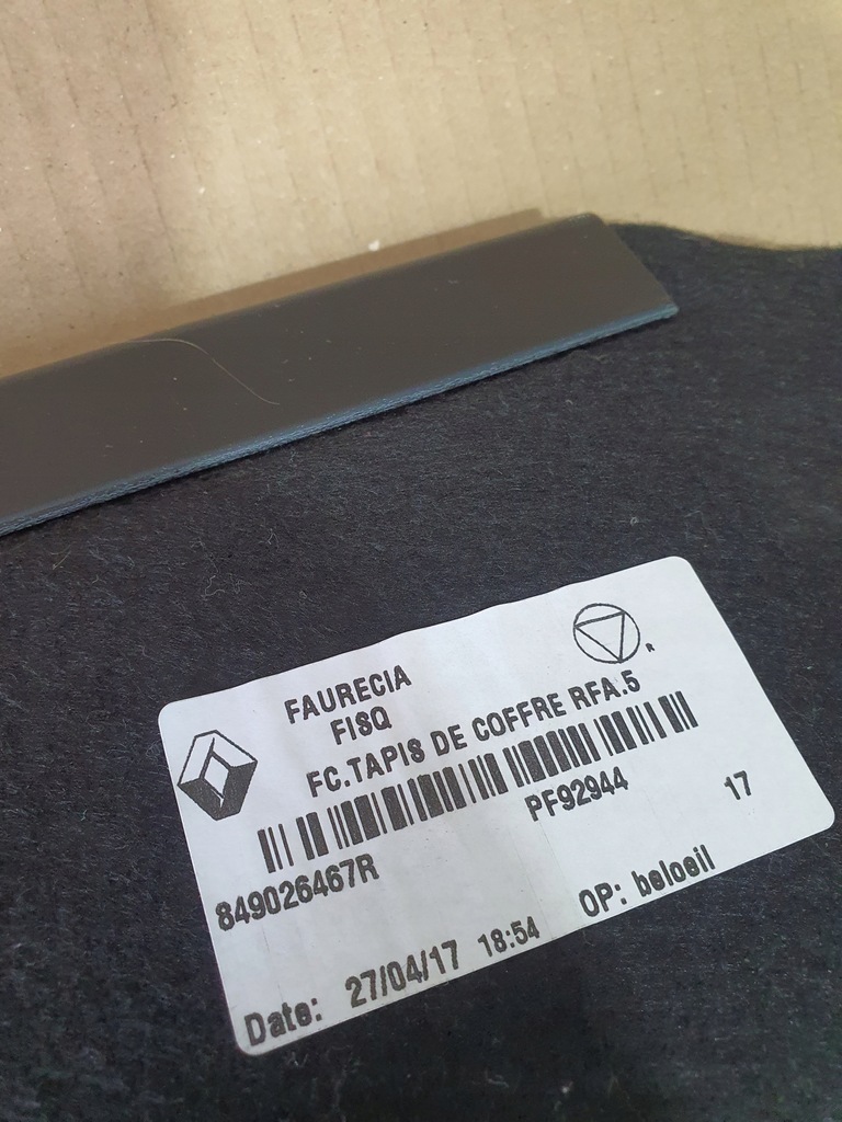 фото №4, Килимок багажника scenic iv grand