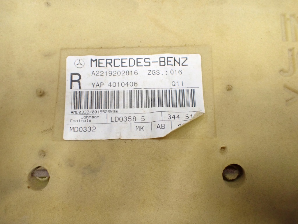 фото №12, Спинка сиденье правый задняя mercedes s-klasa w221