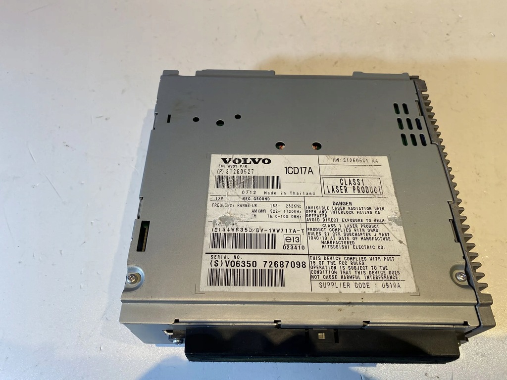 фото №2, Volvo s40 2005 автомагнитола