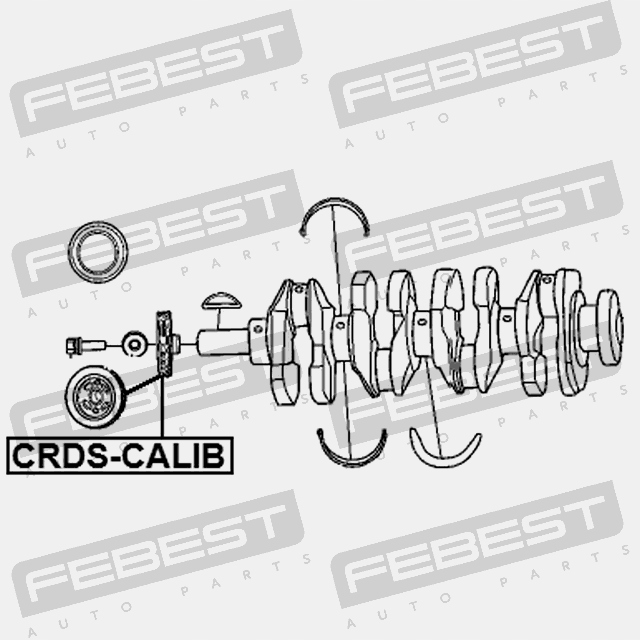 фото №13, Шкив коленчатого вала коленчатого febest crds-calib