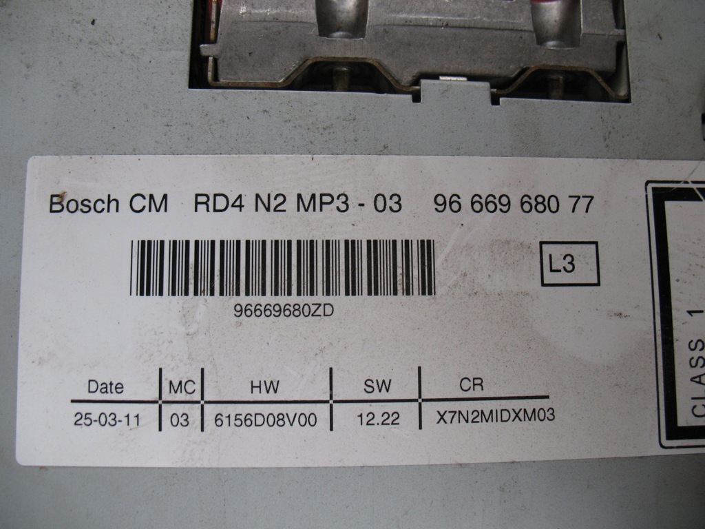 фото №3, Citroen c5 iii радио радио cd mp3 9666968077