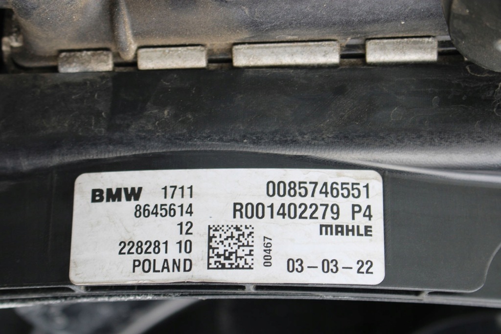 Bmw x2 радиатор воды 8645771 кондиционер 9271206 вентилятор 7636071 8645860 chło Оригинал