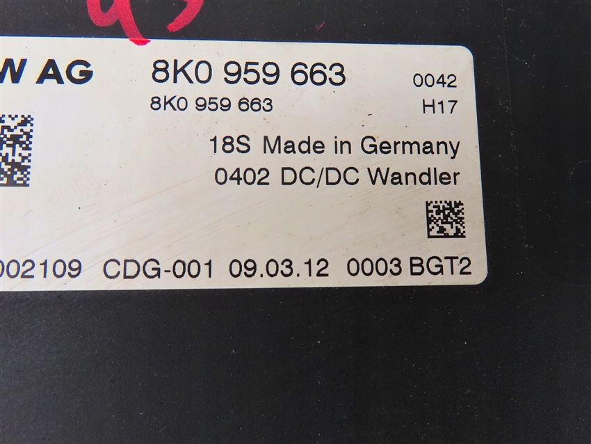 фото №2, Стабилизатор напряжения модуль audi q3 8u 2011-2018 rok 8k0959663