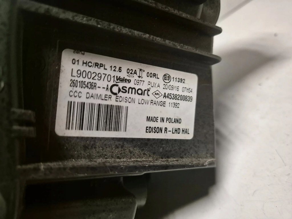 фото №6, Smart fortwo iii фара правый лампа обычная + led a4538200839