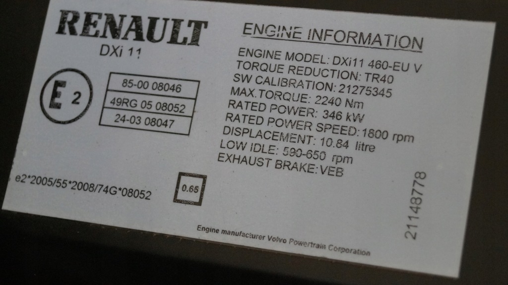 фото №8, Двигатель renault dxi11 460