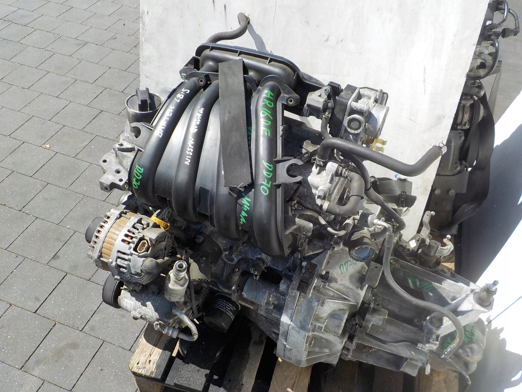 фото №10, Nissan qashqai j10 08r 1.6 16v 114km двигатель hr16de kompletny euro4