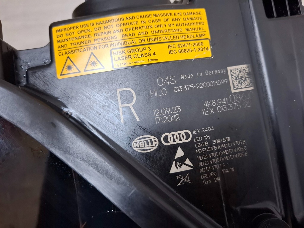 фото №13, Лампы фара audi rs7 c8 rs6 4k8941086c , 4k8941085c