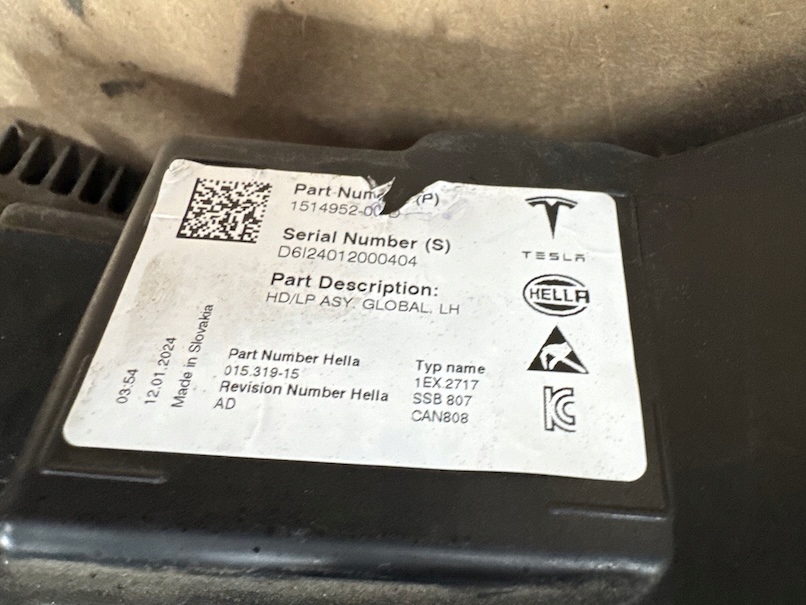 Tesla model 3 3 y рестайлінг  фара передня ліва full led оригінал в Україні