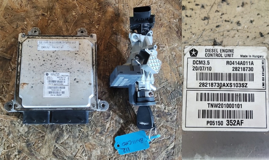 фото №1, Бортовой компьютер набор jeep patriot compass 2.2 crd p05150352af