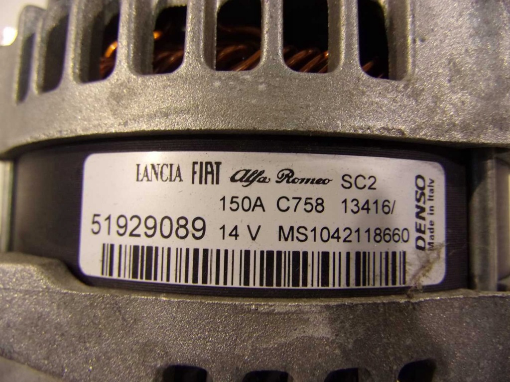 Jeep renegade 2.0 генератор 51929089 Оригінал