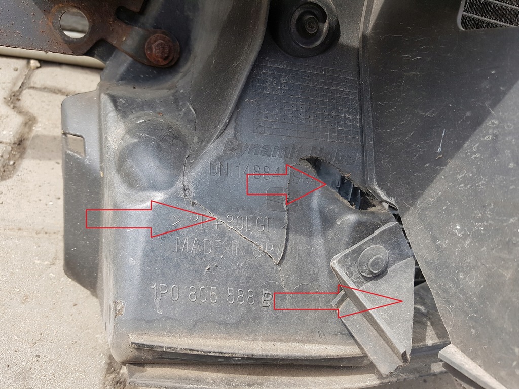 фото №5, Seat leon 2 ii lift 09-12r 1.6 tdi pas передний радиатор вентилятор