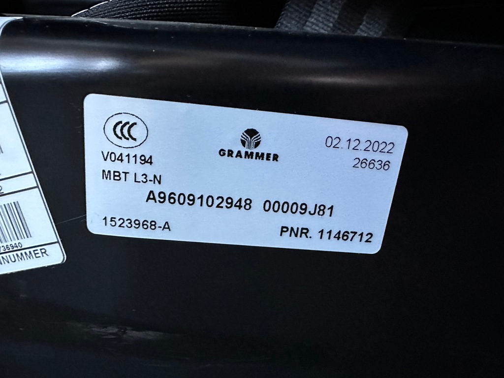 фото №7, Mercedes actros mp4 mp5 сидіння водія новий ele