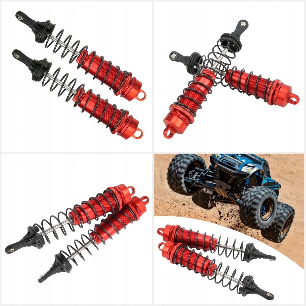 фото №12, Регульовані амортизатори глушника 2szt rc 140mm do traxxas slash 2wd