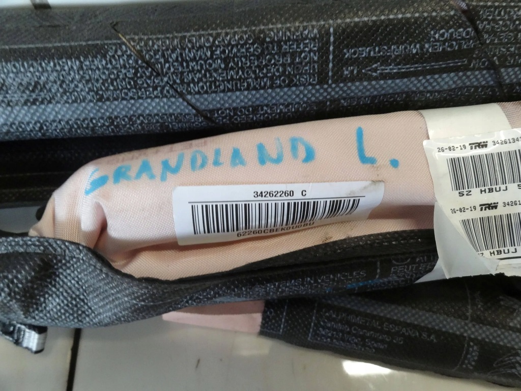 фото №5, Opel grandland x 2019 suv шторка безпеки подушка подушка безпеки ліва 9824240880