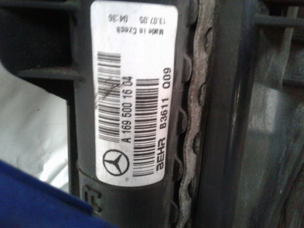 фото №10, Радиатор вентилятор kpl 0130303944 mercedes w169