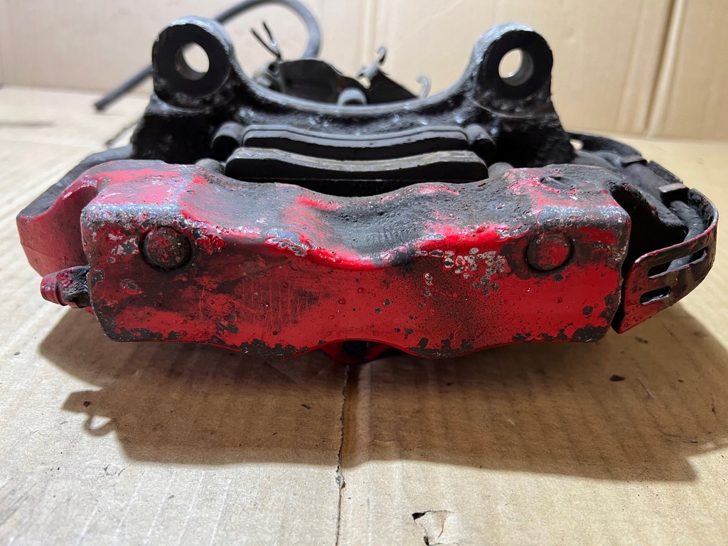 фото №8, Audi q7 4l суппорт тормозной 330mm левый задняя задний 4 поршневой brembo