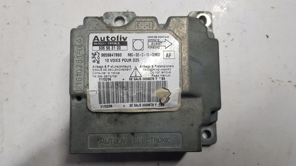 фото №1, Датчик модуль подушек peugeot 407