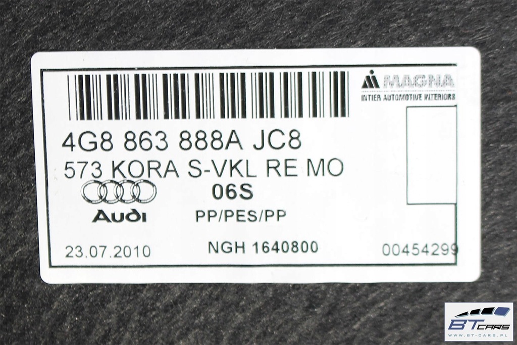 фото №7, Audi a7 обшивки + килимок багажника 4g8863887a 4g8863888a 4g8863471 4g8863463