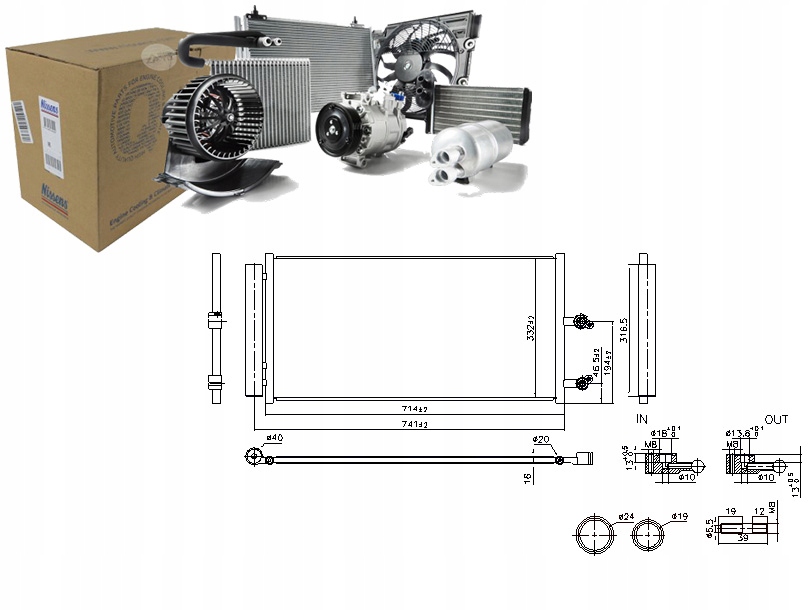 фото №6, Радиатор кондиционера nissens 941291