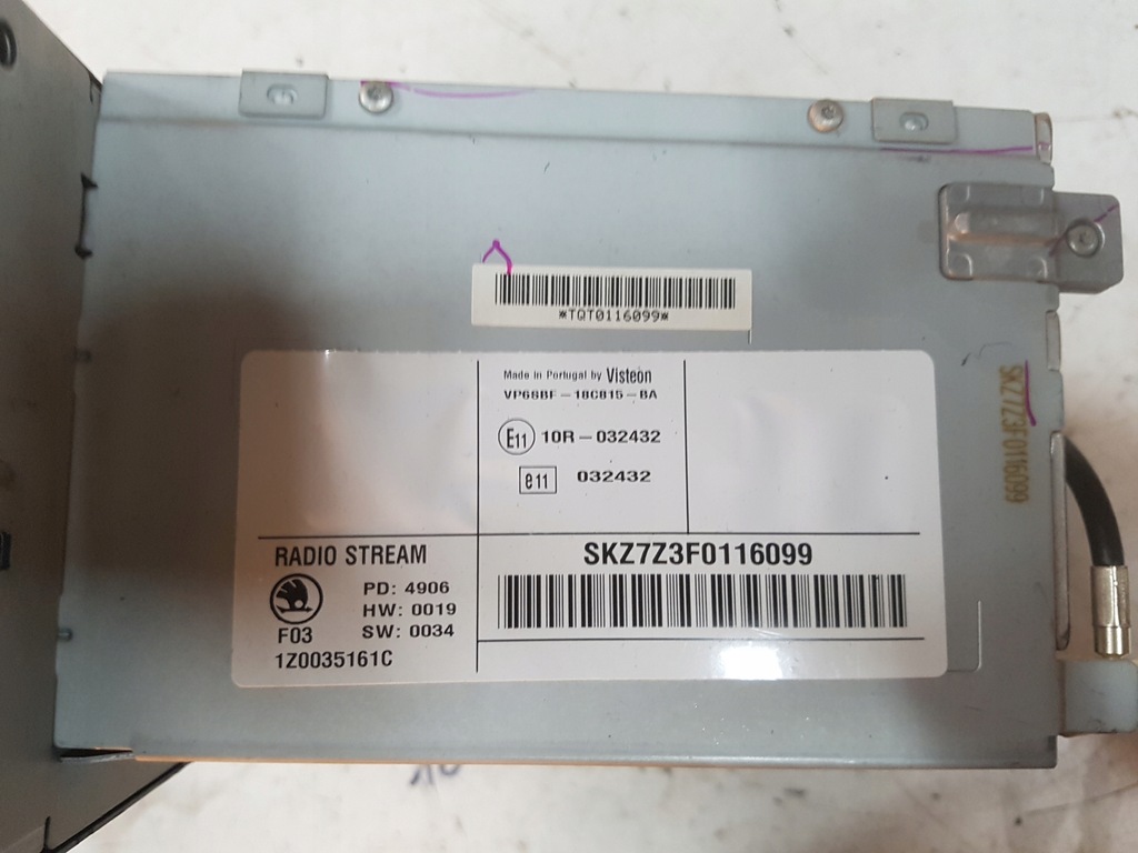 фото №3, Skoda octavia 2 ii 04-07r радио cd радиопроигрыватель