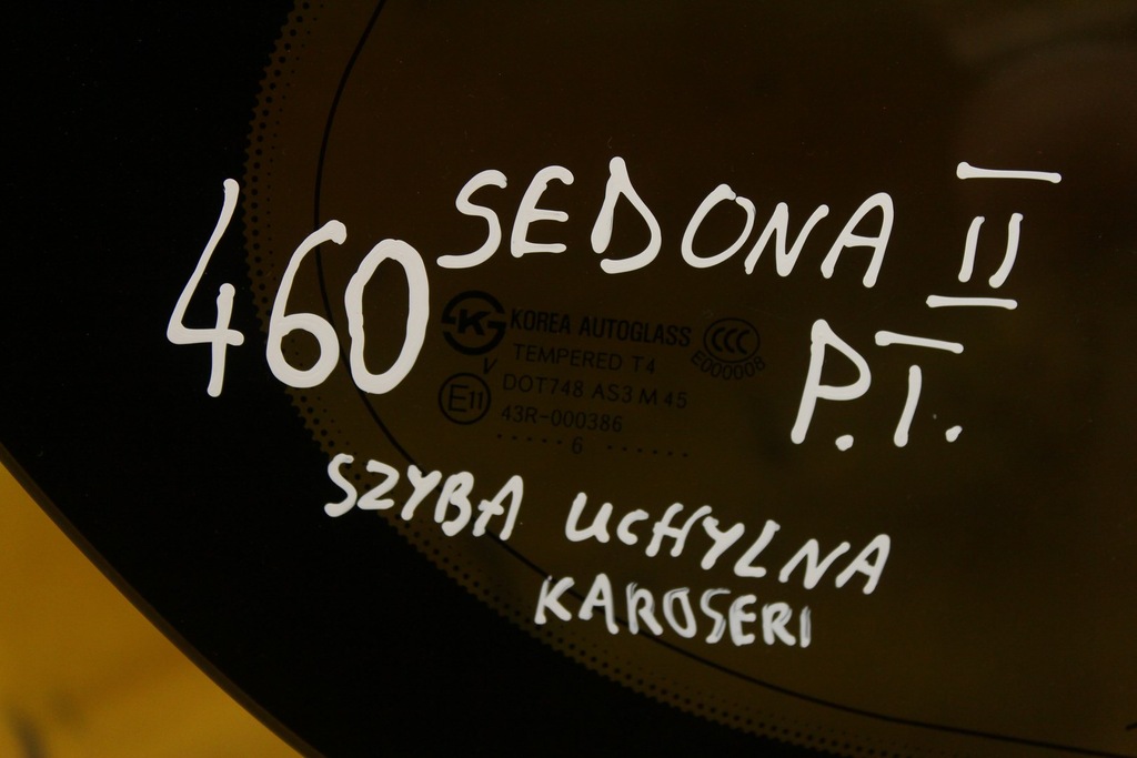 фото №5, Стекло правый задняя откидная kia sedona ii carnival ii