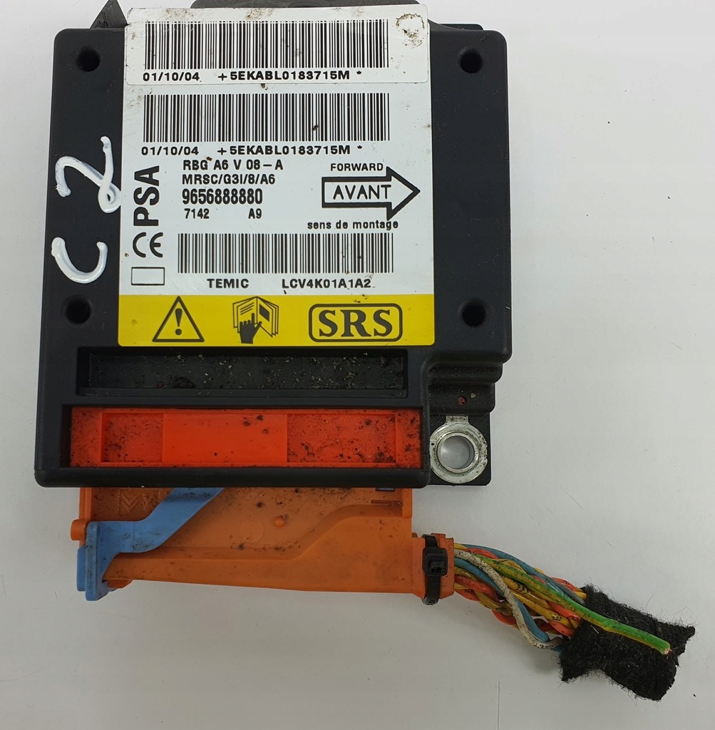 фото №1, Датчик air bag подушка безопасности citroen c2 9656888880
