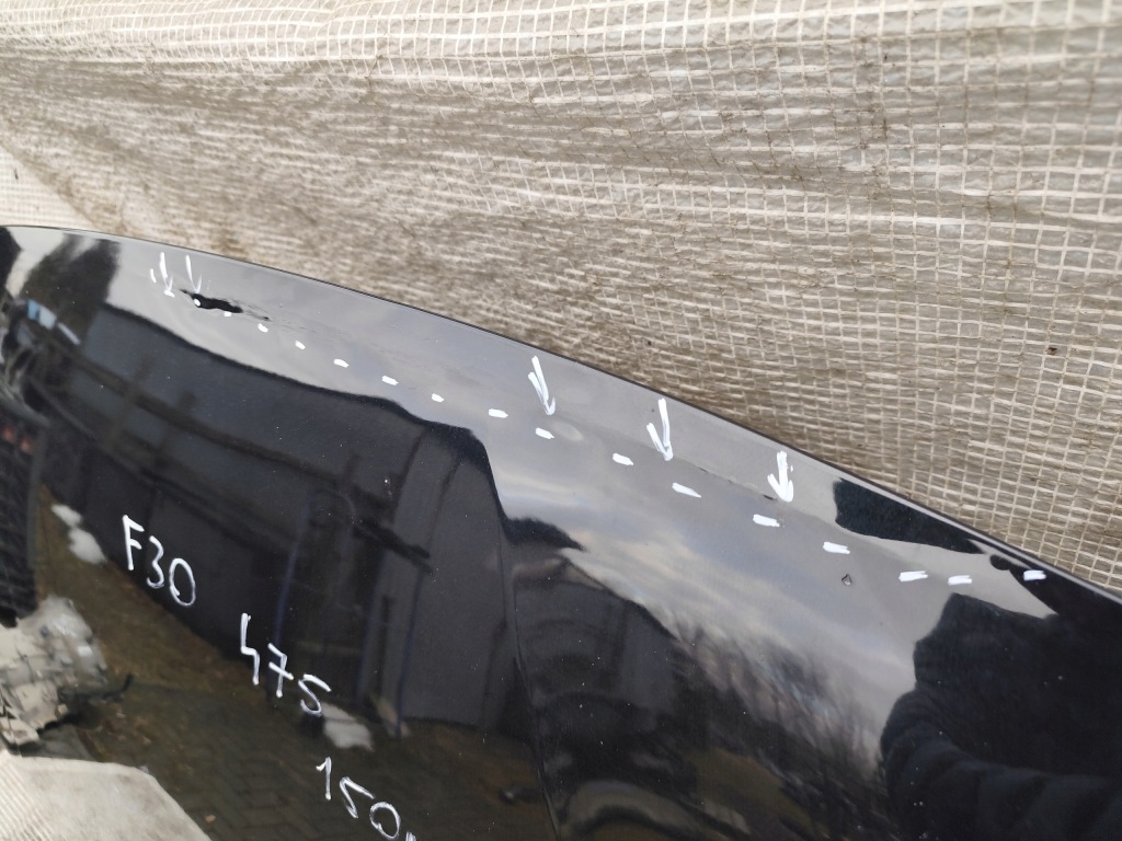 Bmw f30 f31 12-18 капот кришка двигуна чорна 475 чорний  sapphire Зі Шроту