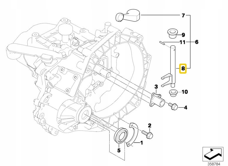 Купити Mini r50 кронштейн зчеплення 7515839 оригінальний номер
