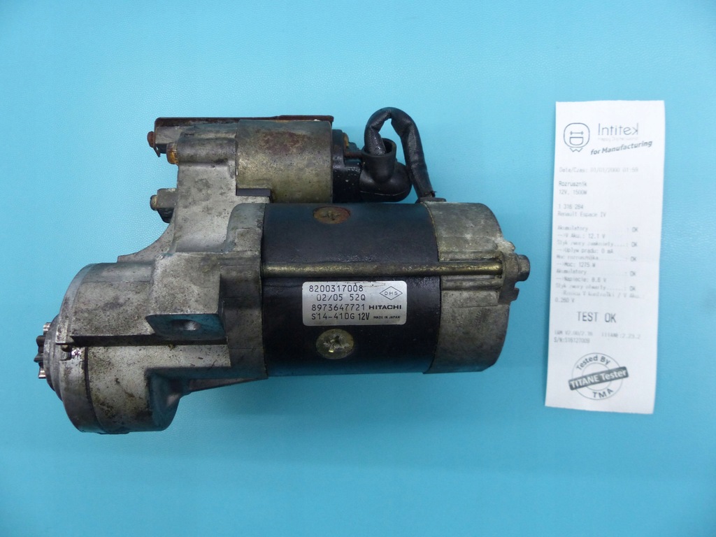 фото №1, Test стартер renault espace iv 3.0 dci