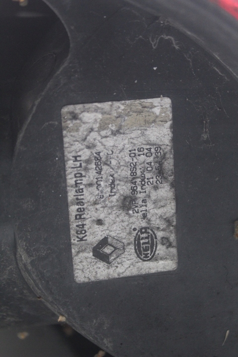 фото №2, Лампа левая задняя renault megane ii