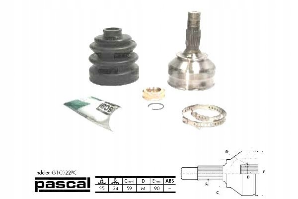 фото №2, Шарнир приводной наружный citroen berlingo berli