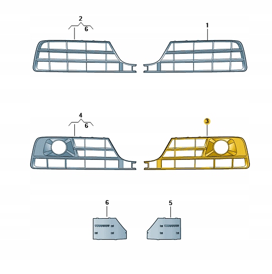 Купити Решітка решітка радіатора бампера перед ліва audi a7 c7 aso