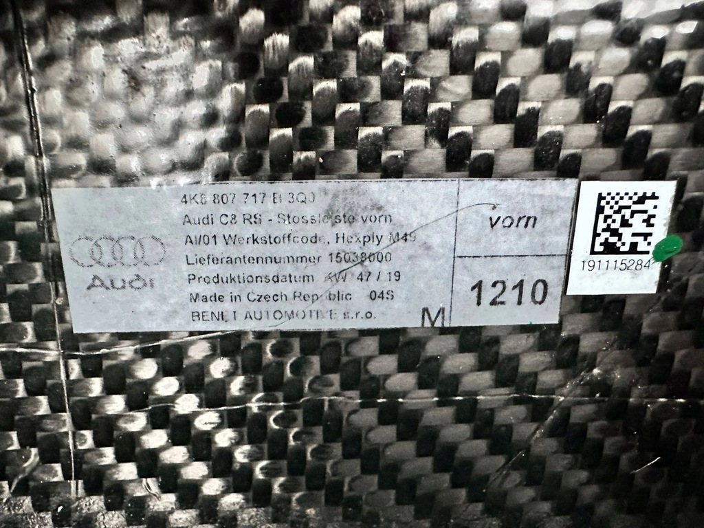 фото №6, Audi rs6 c8 спойлер спойлер бампера sprzedniego карбон карбон