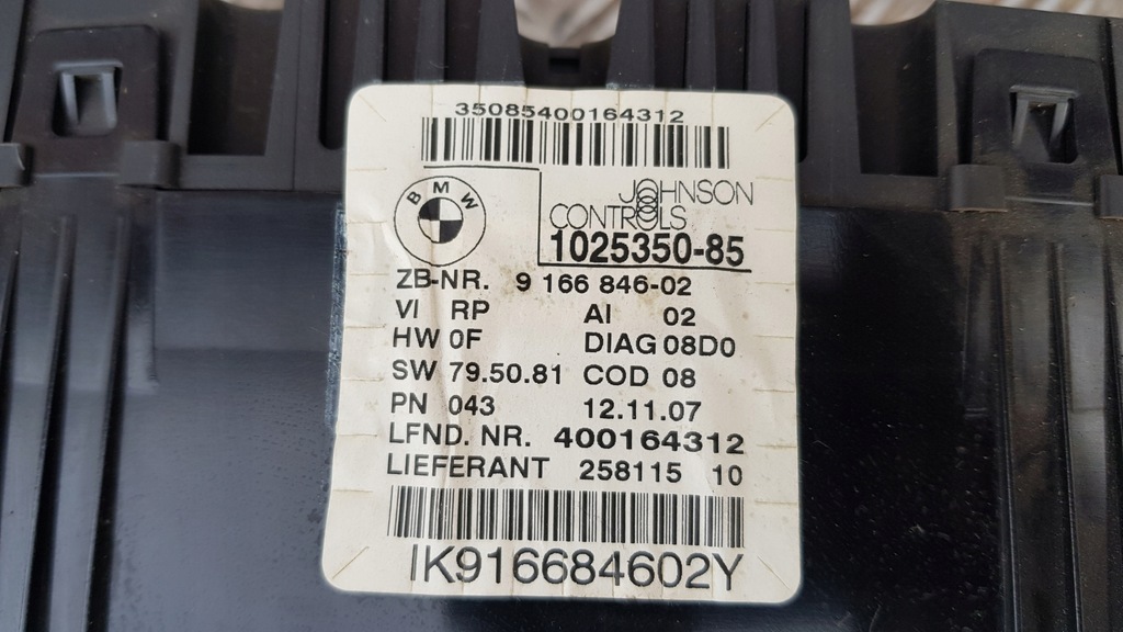 фото №12, Bmw e90 e91 2.0d счетчик приборная панель 1025350