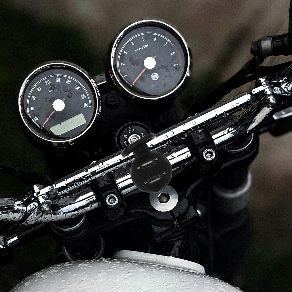 фото №9, Зарядное устройство usb do motocykla с dwoma i индикатором напряжения