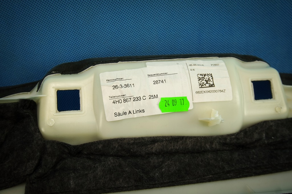 фото №9, Захист оббивка стійка перед лівий audi a8 s8 4h0867233c 25m alcantara