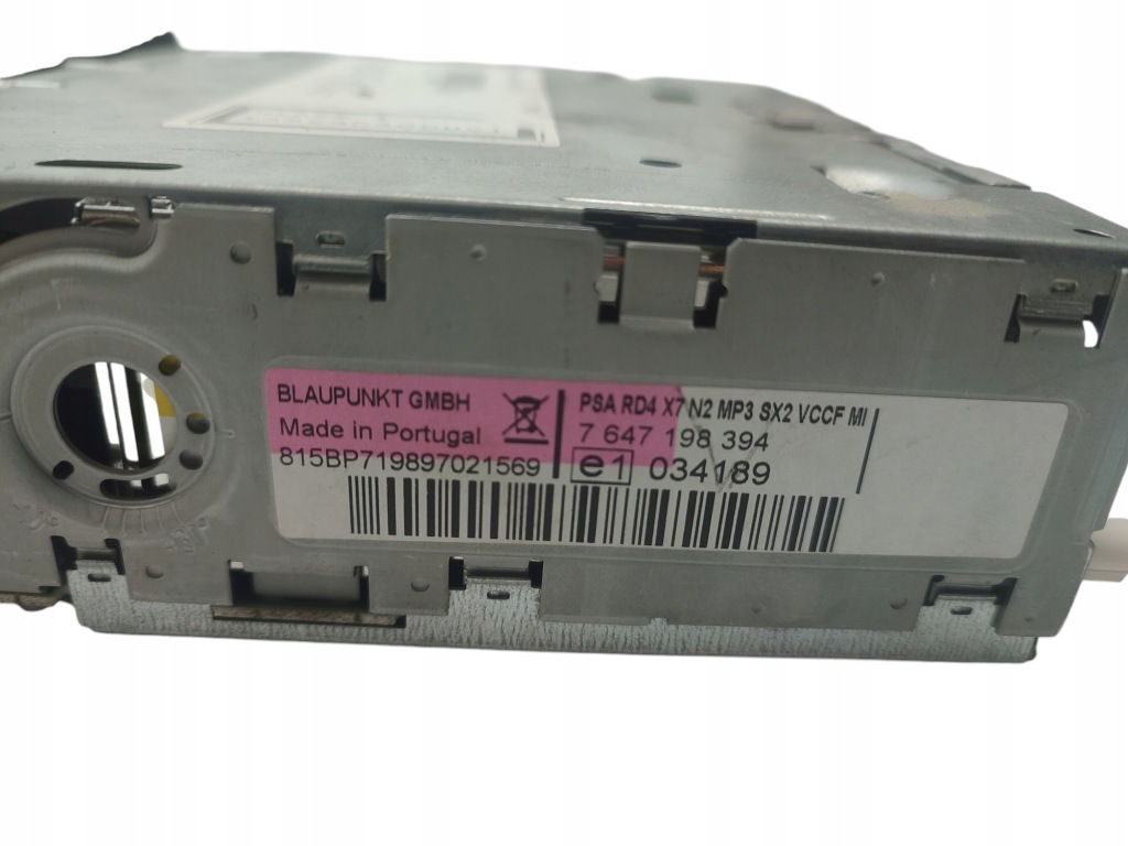 фото №4, Радио cd mp3 citroen c5 iii 9663080277